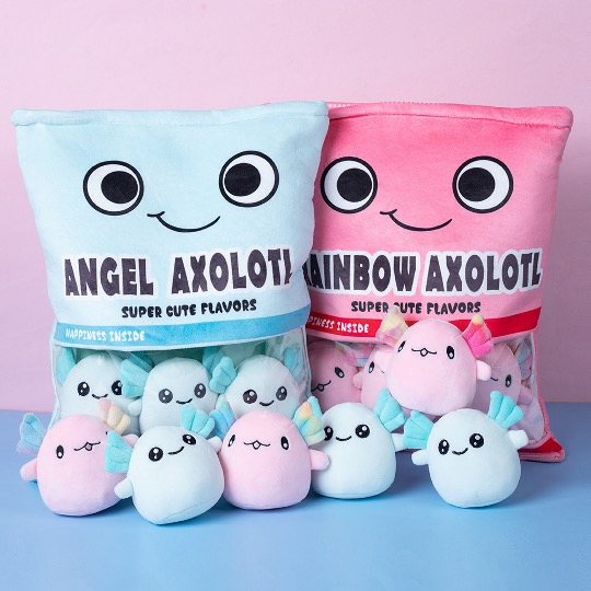 A Bag Of Kawaii Axolotl Plush Dolls – Special Edition  |  Cute Stuffed Animals