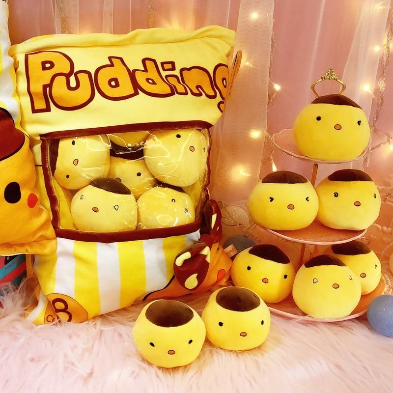 A Bag Of Kawaii Chick Pudding Plushies  |  Cute Stuffed Animals