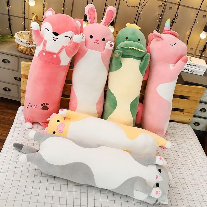 Kawaii Animal Long Pillow Plush Xl (80Cm)  |  Cute Stuffed Animals