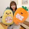 Kawaii Bag Of Fruit Stuffed Plush Dolls – Limited Edition  |  Cute Stuffed Animals