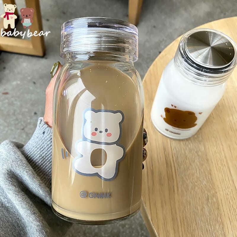 Kawaii Bear Glass Bottle (450Ml) – Limited Edition  |  Bottles