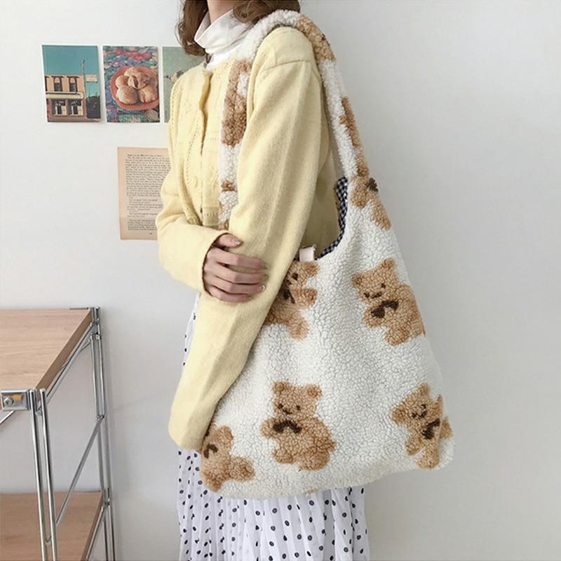 Kawaii Bear Harajuku Style Tote Sling Bag  |  Bags