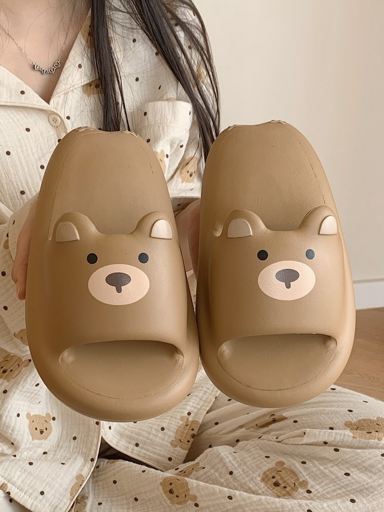 Kawaii Bear Pastel Home Slippers – Limited Edition  |  Slippers