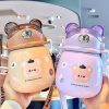 Kawaii Bear Thermal Flask Straw Bottle (800Ml)  |  Bottles