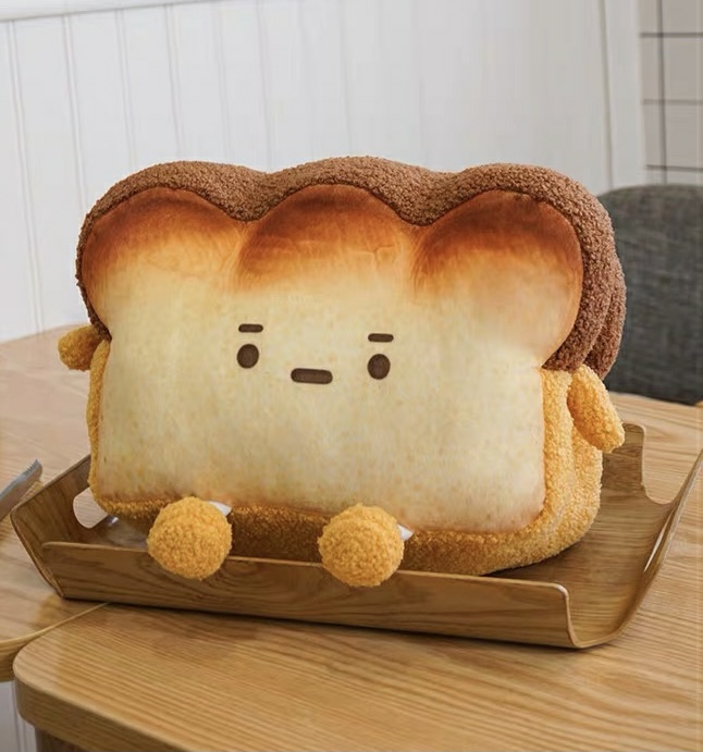 Kawaii Bread Toasty Plush (40Cm) – Limited Edition  |  Pillows