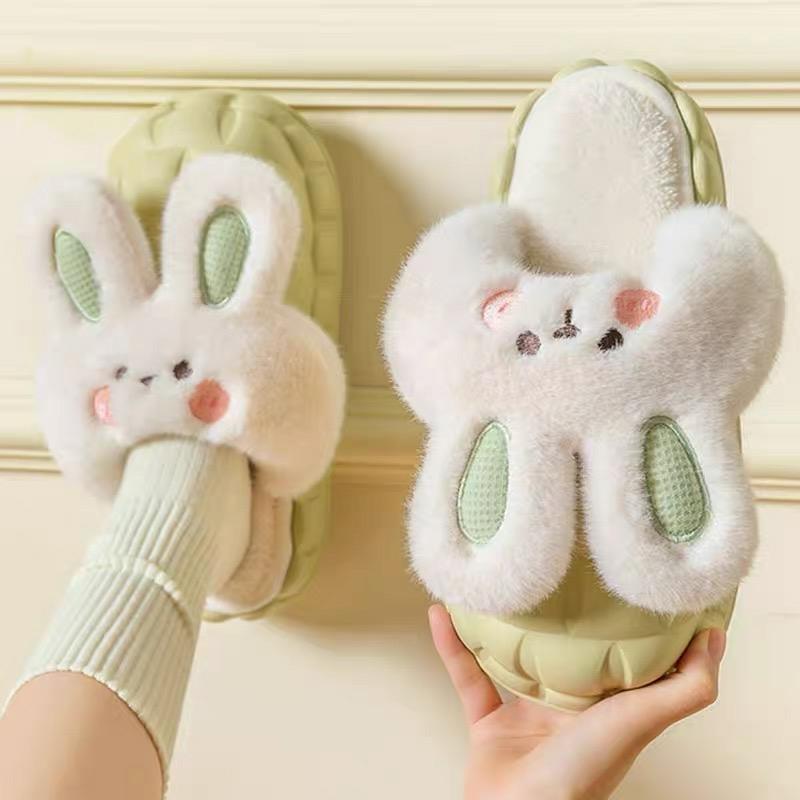 Kawaii Bunny Ears Plush Slippers – Limited Edition  |  Slippers