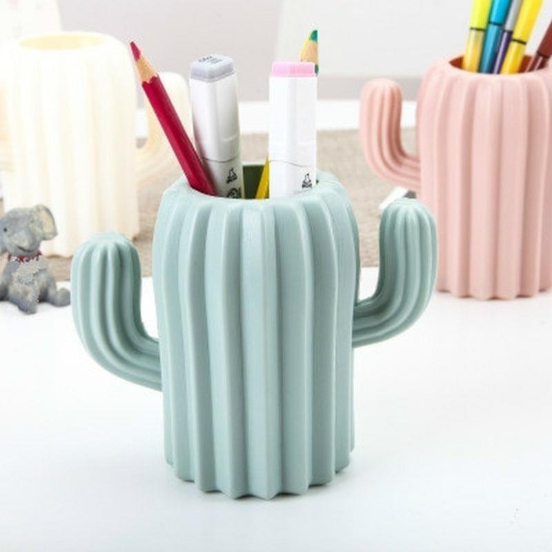 Kawaii Cactus Stationery Holder  |  Desk Accessories