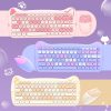 Kawaii Candy Cat Wireless Keyboard Mouse Set – Limited Edition  |  Desk Organizers