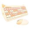 Kawaii Candy Cat Wireless Keyboard Mouse Set – Limited Edition  |  Desk Organizers