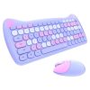 Kawaii Candy Cat Wireless Keyboard Mouse Set – Limited Edition  |  Desk Organizers