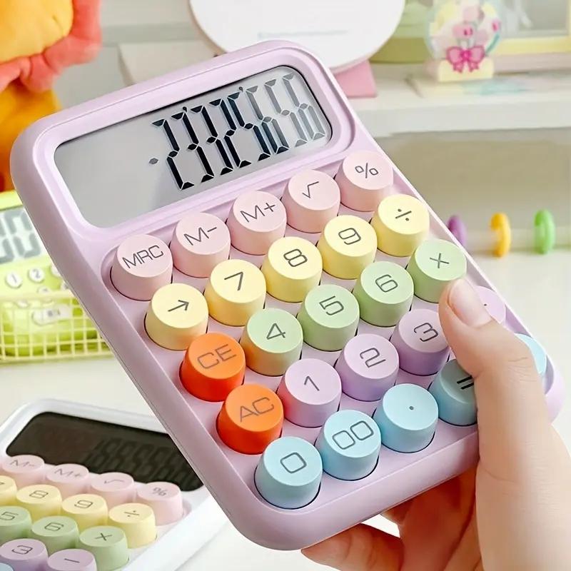 Kawaii Candy Pastel Style Mechanical Calculator – Limited Edition  |  Pencil Cases