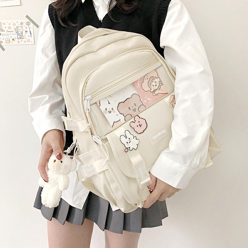 Kawaii Canvas Japanese Style College Backpack  |  Bags