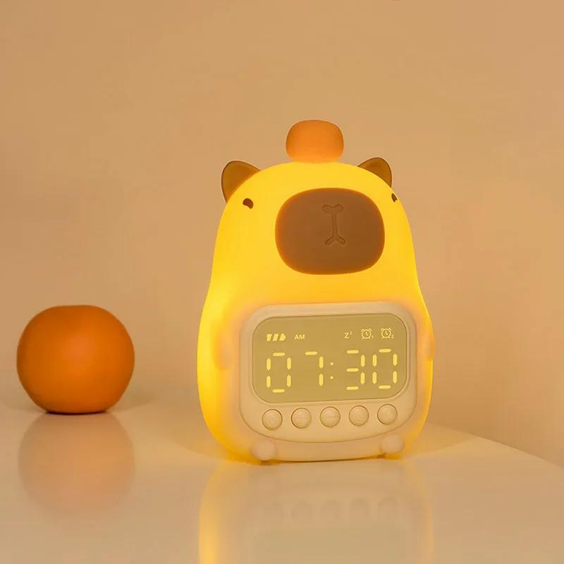 Kawaii Capybara Usb Led Alarm Clock – Limited Edition  |  Kawaii Lamps