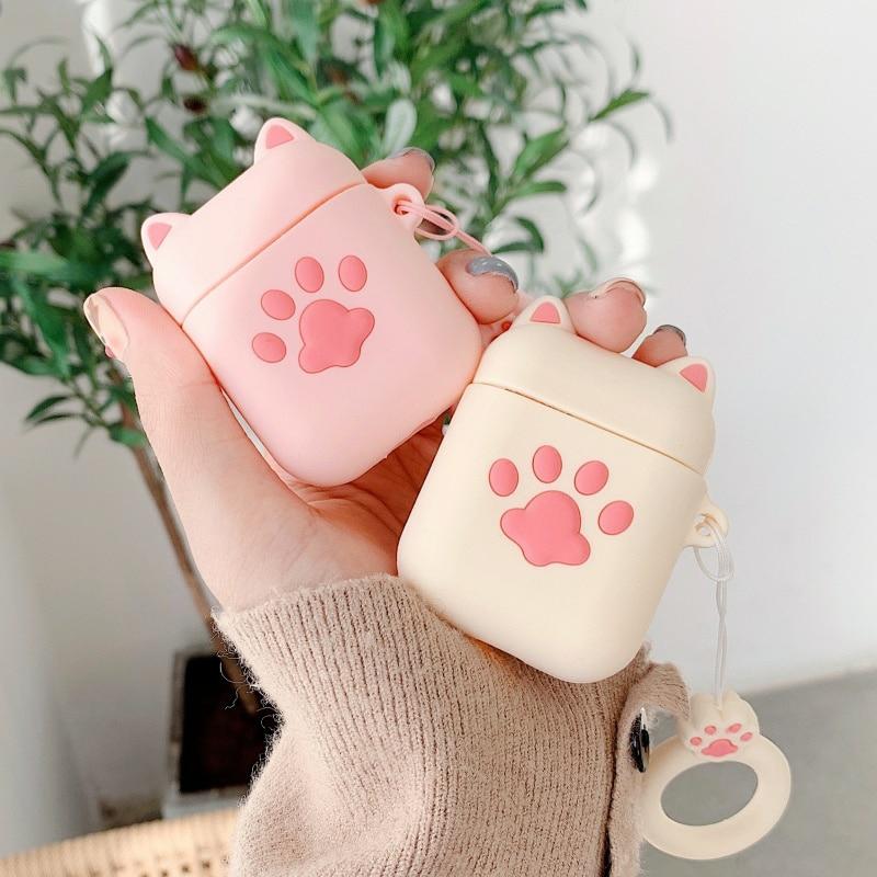 Kawaii Cat Paw Earphone Protective Case  |  Earphone Case