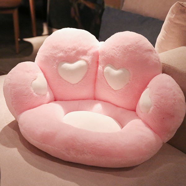 Kawaii Cat Paw Hearts Seat Cushion – Special Edition  |  Pillows