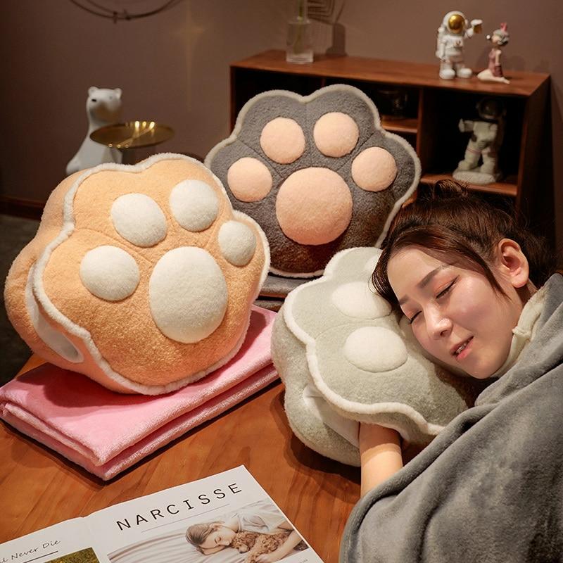 Kawaii Cat Paw Pillow Hand Warmer – Limited Edition  |  Pillows