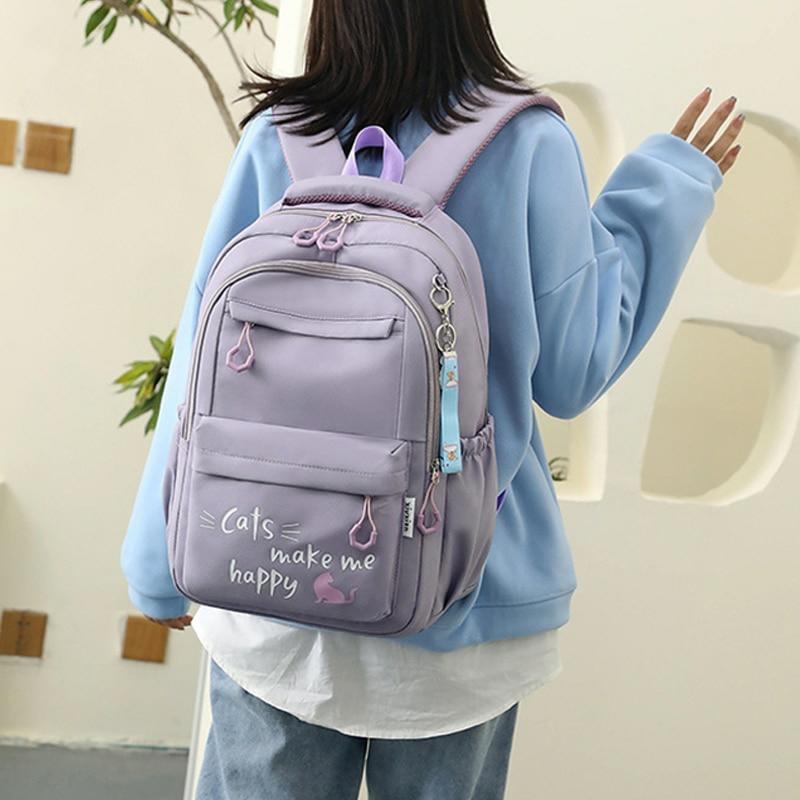 Kawaii Cats Harajuku Large Capacity College Backpack  |  Bags