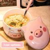 Kawaii Ceramic Piglet Ramen Bowl – Special Edition  |  Bottles