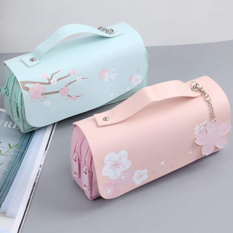 Kawaii Cherry Blossom Pastel Pencil Case – Limited Edition  |  Pencil Cases