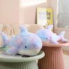 Kawaii Cotton Candy Rainbow Shark Plush Xl (80Cm)  |  Cute Stuffed Animals