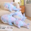 Kawaii Cotton Candy Rainbow Shark Plush Xl (80Cm)  |  Cute Stuffed Animals