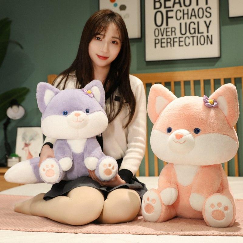 Kawaii Cotton Candy Series Fox Plush (40Cm) – Limited Edition  |  Cute Stuffed Animals