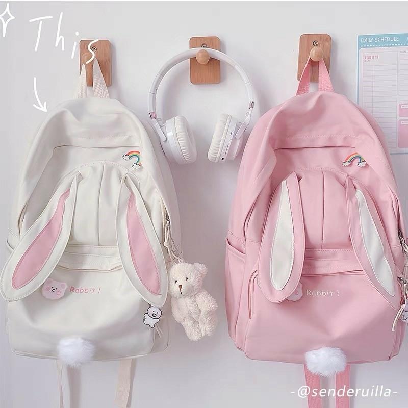 Kawaii Cute Rabbit Ears Harajuku Backpack – Limited Edition  |  Bags