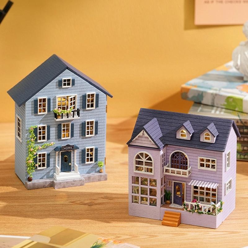 Kawaii Diy Mini Wooden Cottage Dollhouse  |  Doll House