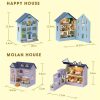 Kawaii Diy Mini Wooden Cottage Dollhouse  |  Doll House