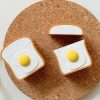 Kawaii Egg Toast Earphone Protective Case  |  Earphone Case