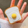 Kawaii Egg Toast Earphone Protective Case  |  Earphone Case