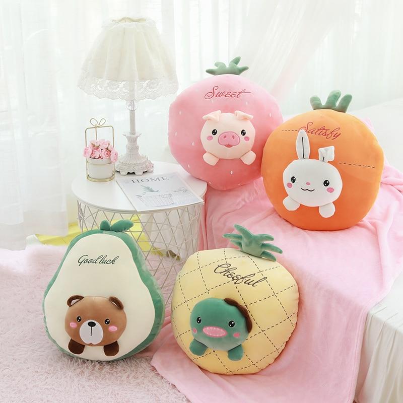 Kawaii Fruit Animal Plush Pillow – Limited Edition  |  Fruit