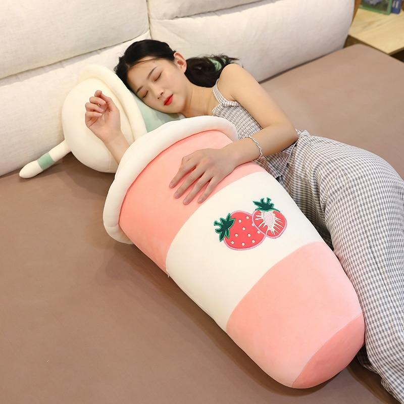 Kawaii Fruit Bubble Tea Plush Xl (65Cm)  |  Pillows