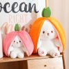 Kawaii Fruit Bunny Strawberry Plush – Limited Edition  |  Cute Stuffed Animals