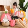 Kawaii Fruit Bunny Strawberry Plush – Limited Edition  |  Cute Stuffed Animals