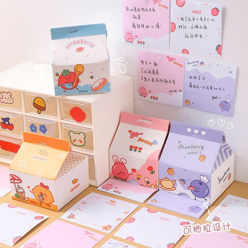 Kawaii Fruit Style Pastel Memo Notepads  |  Notebooks