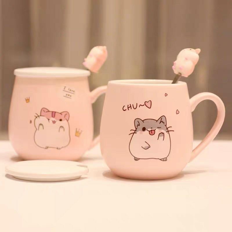 Kawaii Hamster Ceramic Cup (450Ml) – Limited Edition  |  Bottles