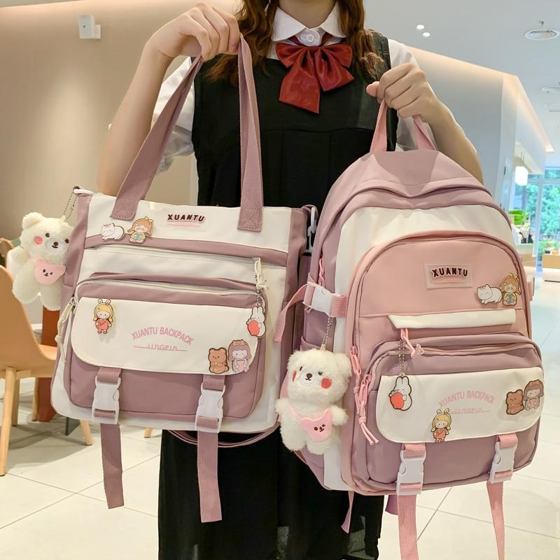 Kawaii Harajuku Style Pastel Backpack Set – Special Edition  |  Bags