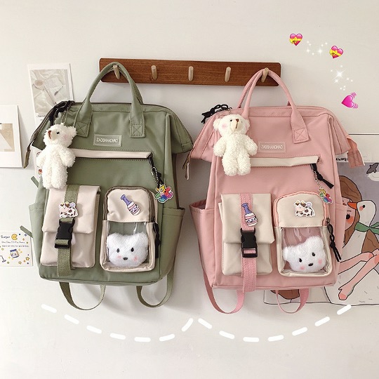 Kawaii Harajuku Style Preppy College Backpack – Limited Edition  |  Bags