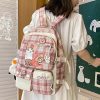 Kawaii Japanese High School Plaid Backpack – Limited Edition  |  Bags