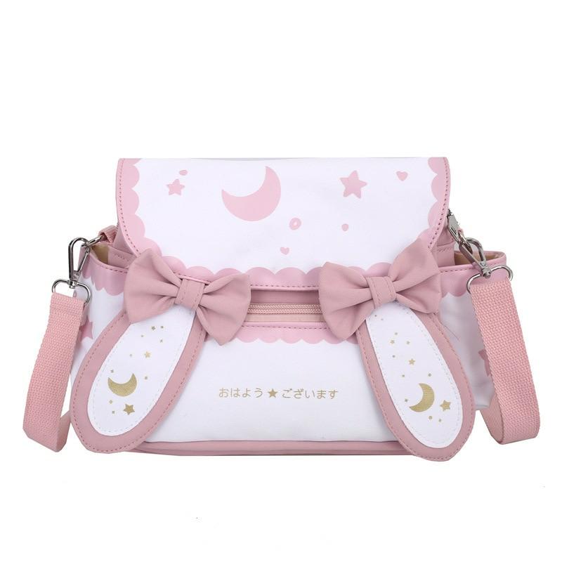 Kawaii Japanese Style Bunny Moon Shoulder Bag  |  Bags