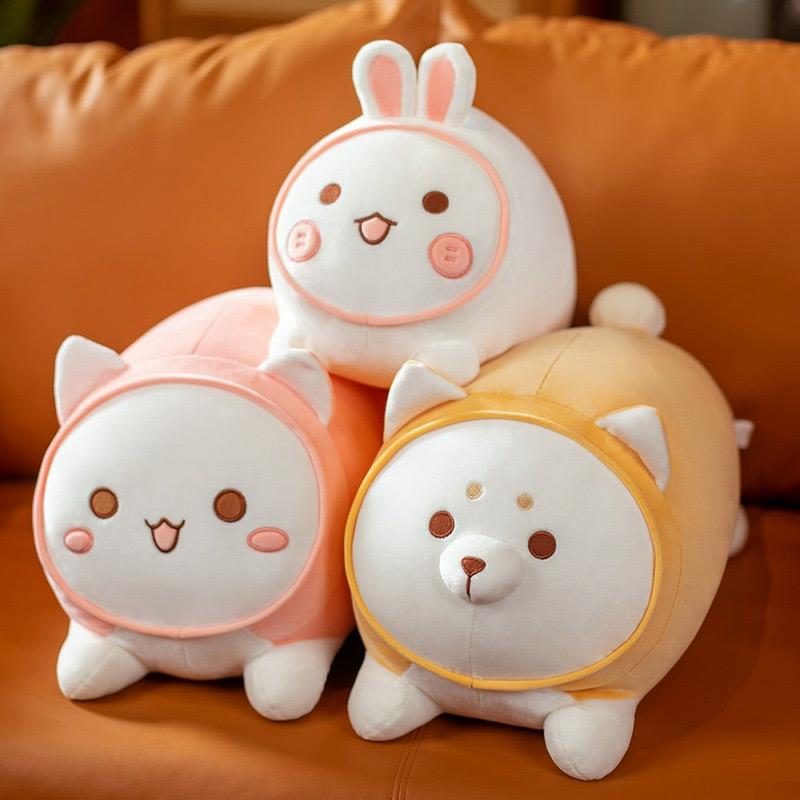 Kawaii Japanese Style Cat Bunny Dumpling Plush  |  Cute Stuffed Animals