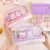 Kawaii Japanese Style Pastel Transparent Pencil Case  |  Pencil Cases