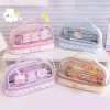 Kawaii Japanese Style Pastel Transparent Pencil Case  |  Pencil Cases