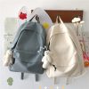 Kawaii Korea Aesthetic Minimalist Canvas Backpack  |  Bags