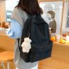 Kawaii Korea Aesthetic Minimalist Canvas Backpack  |  Bags