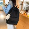 Kawaii Korea Aesthetic Minimalist Canvas Backpack  |  Bags