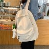 Kawaii Korea Aesthetic Minimalist Canvas Backpack  |  Bags