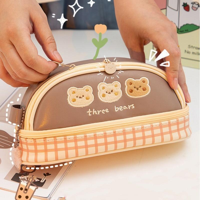 Kawaii Korea Style Bear Pencil Case – Limited Edition  |  Pencil Cases