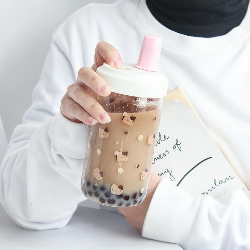 Kawaii Korea Style Bubble Tea Glass Bottle – Special Edition  |  Bottles